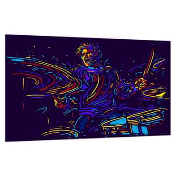 shumee Steklena zaščitna plošča ZA štedilnik 80x52 musician