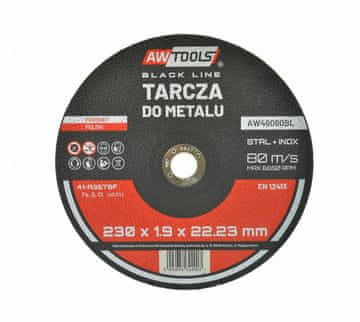awtools Awtools kovinski brusilni disk 230*1,9 mm črna črta