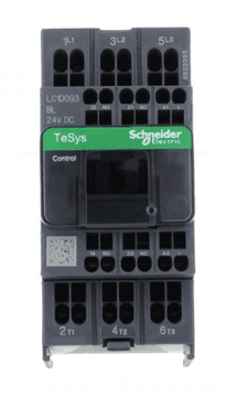 Schneider TeSys Deca kontaktor 9A 3P 24V DC 1NO 1NC LC1D093BL