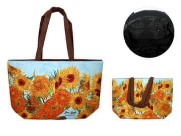 Carmani, torba za čez ramo, za nakupovanje do 5 kg - VAN Gogh/Sončnice