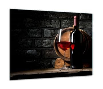 shumee Steklena zaščitna plošča ZA štedilnik za vino 60x52