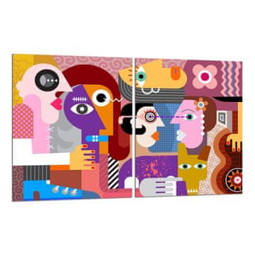 shumee 2x zaščitna steklena plošča ZA štedilnik 40x52 love
