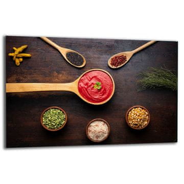 shumee Steklena zaščitna plošča ZA štedilnik 80x52 kuhinja