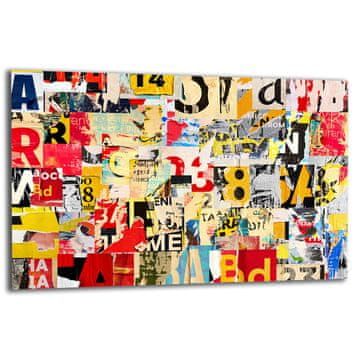 shumee Steklena zaščitna plošča ZA štedilnik 80x52 POP ART
