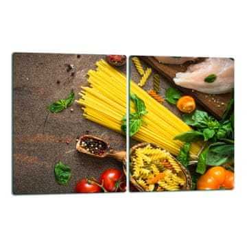 shumee Steklena deska za rezanje 2x40x52 kuhinjski krožnik