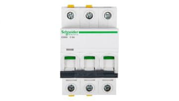 Schneider Odklopnik 3P C 6A 6kA AC iC60N-C6-3 Acti9 A9F04306