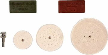 TOYA Vorel komplet polirnih diskov + past + držalo 6 mm