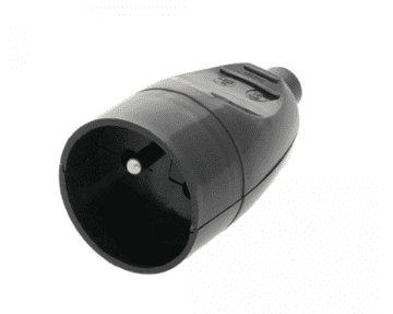 shumee Prenosna vtičnica z/brez 16A 2P+Z 250V črna GN-171