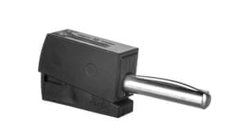 Wago Banana vtič za vtičnico, premer 4 mm, črn, 215-311