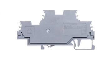 Wago 2-nivojski konektor za tirnico 1,5 mm2 siv 279-501