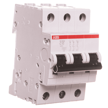 ABB Odklopnik 3P C 10A 6kA AC S203-C10 2CDS253001R0104