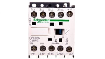 Schneider Močnostni kontaktor 6A 3P 24V DC 0Z 1R LP4K0601BW3
