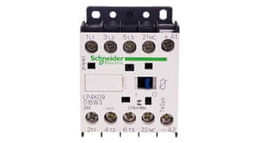Schneider Močnostni kontaktor 9A 3P 24V DC 0Z 1R LP4K0901BW3