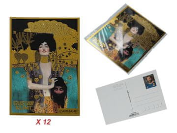 Carmani Komplet 12 razglednic - G. Klimt, Judita (carmani)