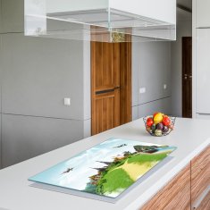 shumee Steklena zaščitna plošča ZA mestni štedilnik 90x52