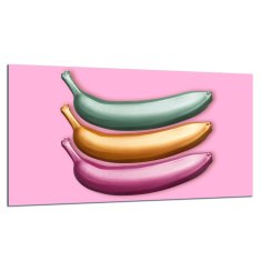 shumee Steklena zaščitna plošča ZA štedilnik 90X52 banana