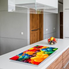 shumee Steklena zaščitna plošča ZA štedilnik 90X52 barvna