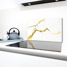 shumee Steklena zaščitna plošča ZA štedilnik 90X52 marmor