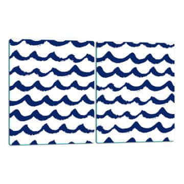 shumee Steklena deska za rezanje, krožnik 2x40x52, vzorec