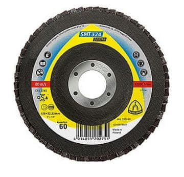 shumee K. lamelni brusilni kolut SMT324 125 P 80 ekstra konveksen