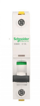 Schneider Odklopnik 1P C 1A 10kA AC iC60H-C1 Acti9 A9F07101