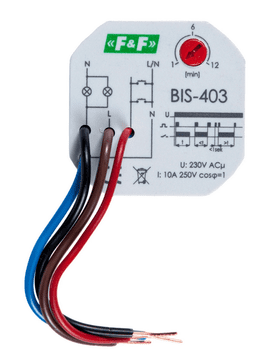 FF Impulzni rele s časovnikom 10A 230V AC 2Z BIS-403