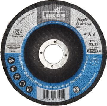 LUKAS-Erzett Lukas 125 mm P36 brusilni disk z vijoličnim zrnom