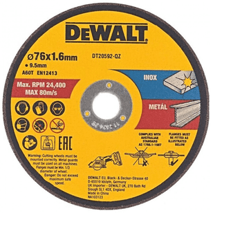 DEWALT KOVINSKI DISK 76x1,6 mm ZA DCS438 /3 kosi