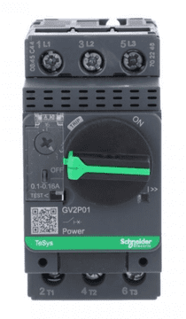 Schneider TeSys Deca motorno odklopnik 3P 0,1–0,16 A GV2P01