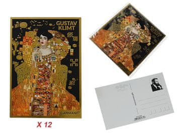 Carmani Komplet 12 razglednic - G. Klimt, Adela (carmani)