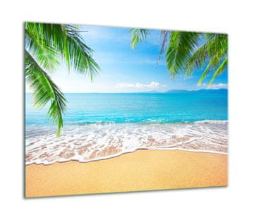 shumee Steklena zaščitna plošča ZA štedilnik 60x52 beach