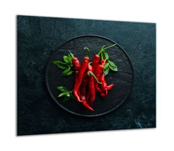shumee Steklena zaščitna plošča ZA štedilnik 60x52 chili