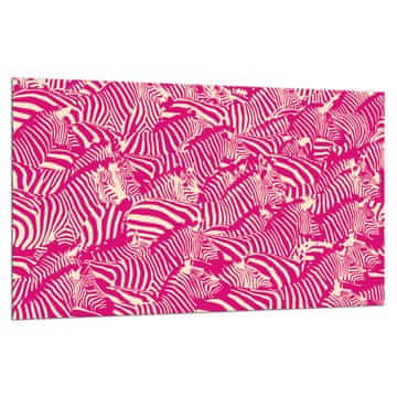 shumee Steklena zaščitna plošča ZA štedilnik 80x52 zebra