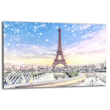 shumee Steklena zaščitna plošča ZA štedilnik 80x52 paris