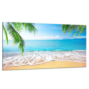 shumee Steklena zaščitna plošča ZA štedilnik 90X52 beach