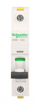 Schneider Odklopnik 1P D 6A 6kA AC iC60N-D6 Acti9 A9F05106