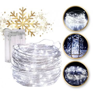 shumee Notranje verižne luči 50 LED hladno bela LAMP10B