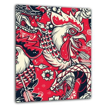 shumee Steklena zaščitna plošča ZA indukcijo 40x52 bird