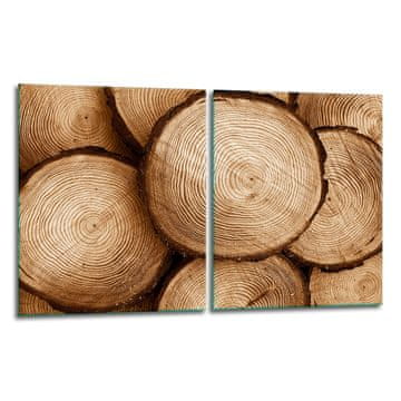 shumee 2x zaščitna steklena plošča ZA peč na drva 40x52