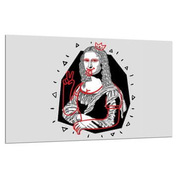 shumee Steklena zaščitna plošča ZA štedilnik 80x52 lady