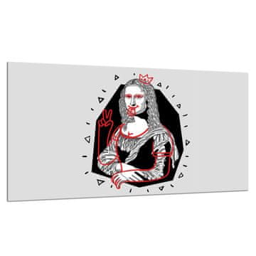 shumee Steklena zaščitna plošča ZA štedilnik 90x52 lady