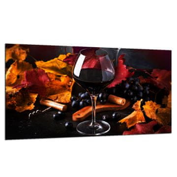 shumee Steklena zaščitna plošča ZA štedilnik 90x52 vino