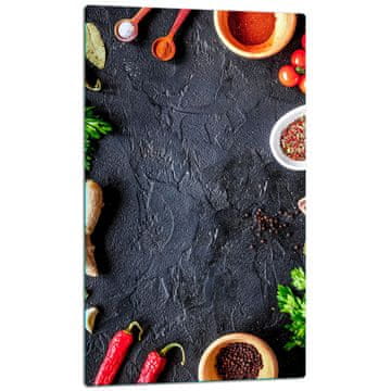 shumee Rezalna deska s steklenim krožnikom 30x52 začimb