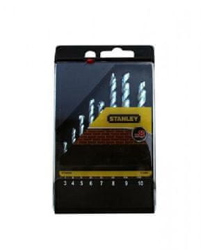 Stanley Komplet svedrov STA. ZA beton, 8 kosov, 3–10 mm