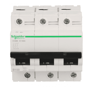 Schneider Odklopnik 3P B 100A 6kA AC C120N Acti9 A9N18350