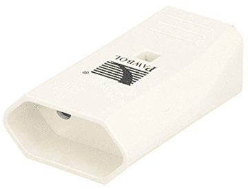 Pawbol Ploščata vtičnica b/u Euro 10A/250V bela D.3109