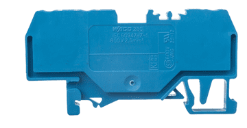 Wago 3-žilni konektor zbiralke 2,5 mm2 moder 280-684