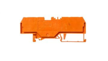 Wago 4-žilni konektor zbiralke 4 mm2 oranžen 281-653