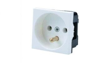 shumee Vtičnica 2P+Z modul 45X45 16A/250V bela 2000-42