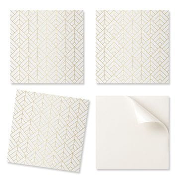 COLORAY Samolepilne vinilne ploščice z 3D vzorcem listov 9x30x30 cm